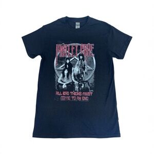 Gildan S Motley Crue All Bad Things Come To An End 2020 Band Black T-Shirt